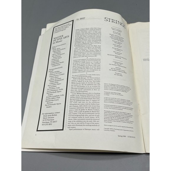 Strings magazine Nigel Kennedy & the animal paperback copyright 1989 English - Picture 4 of 6